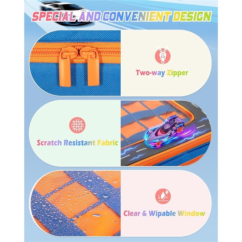 WOWFU- Truck Storage Case With - Hot Wheels Car Monster Trucks recension och pris