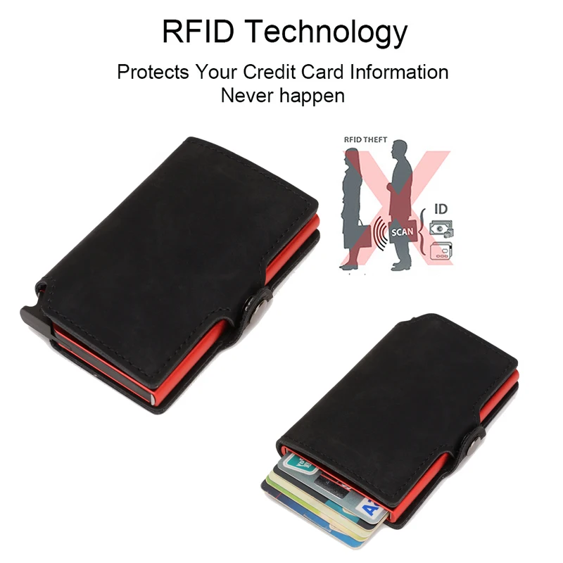 Slim Business Card Holder Men  - Card Top Loader recension och pris