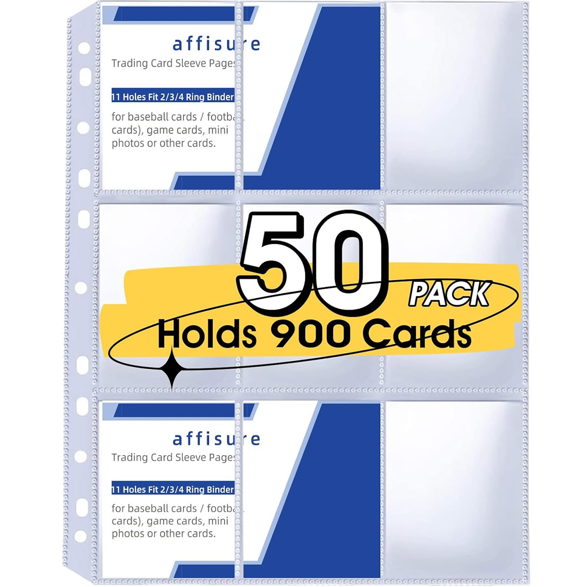 50 Pack 9 Pocket Card Sleeves  - Pokemon Binder Card recension och pris
